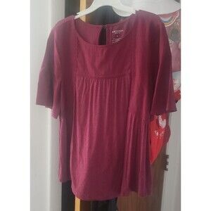 Arizona Jean Co. Burgundy Womens Blouse - S